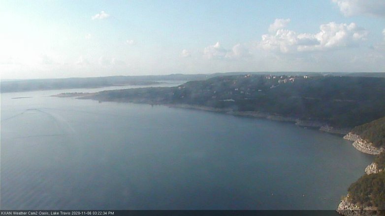 Lake Travis webcam, November 6, 2020 3:25 PM CT