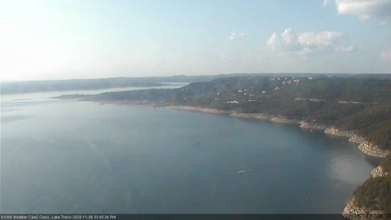 Lake Travis webcam, November 6, 2020 3:45 PM CT