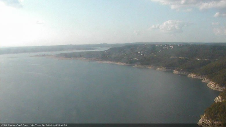 Lake Travis webcam, November 6, 2020 4:00 PM CT
