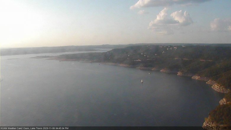 Lake Travis webcam, November 6, 2020 4:45 PM CT
