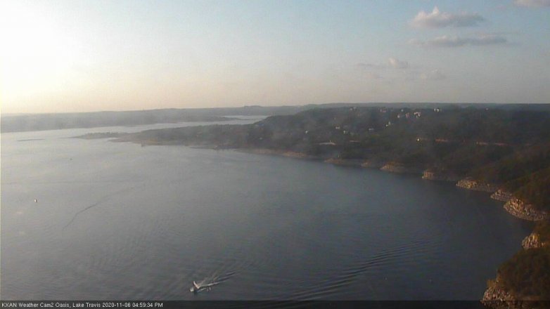 Lake Travis webcam, November 6, 2020 5:00 PM CT