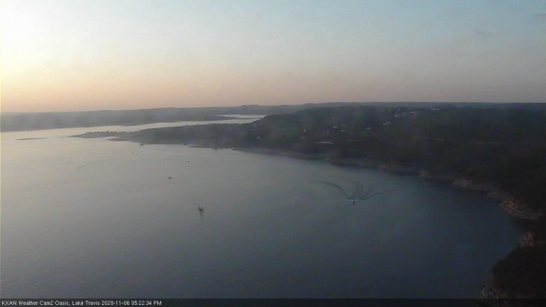 Lake Travis webcam, November 6, 2020 5:25 PM CT