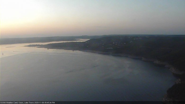 Lake Travis webcam, November 6, 2020 5:45 PM CT