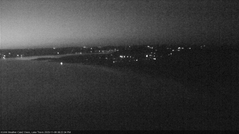 Lake Travis webcam, November 6, 2020 6:25 PM CT