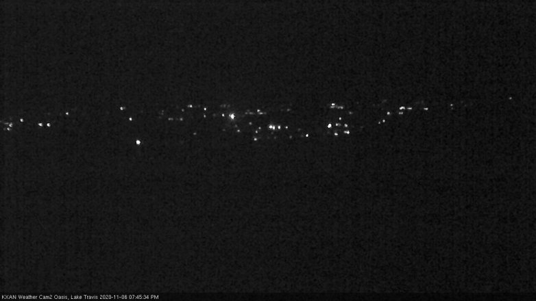 Lake Travis webcam, November 6, 2020 7:45 PM CT