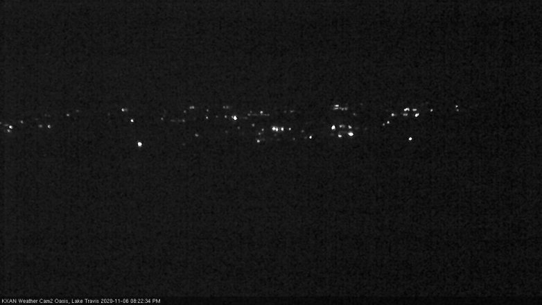 Lake Travis webcam, November 6, 2020 8:25 PM CT