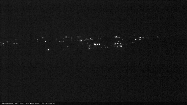Lake Travis webcam, November 6, 2020 8:45 PM CT