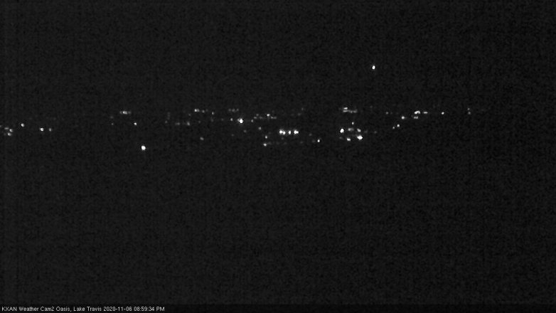 Lake Travis webcam, November 6, 2020 9:00 PM CT