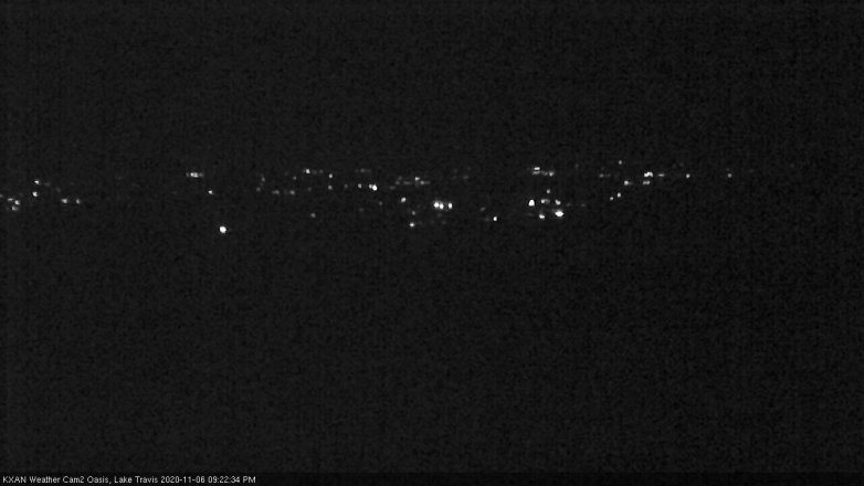Lake Travis webcam, November 6, 2020 9:25 PM CT