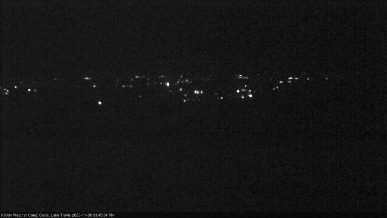 Lake Travis webcam, November 6, 2020 9:45 PM CT
