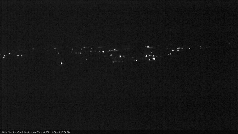 Lake Travis webcam, November 6, 2020 10:00 PM CT