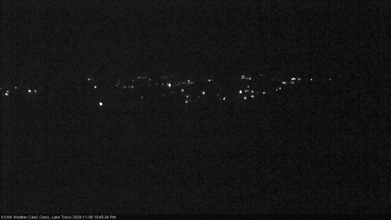 Lake Travis webcam, November 6, 2020 10:45 PM CT