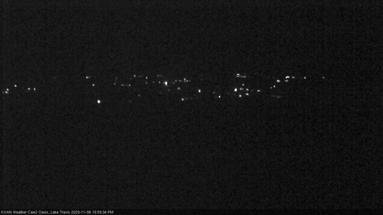 Lake Travis webcam, November 6, 2020 11:00 PM CT