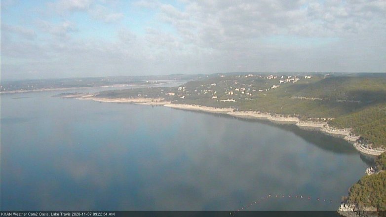 Lake Travis webcam, November 7, 2020 9:25 AM CT