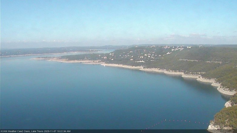 Lake Travis webcam, November 7, 2020 10:25 AM CT