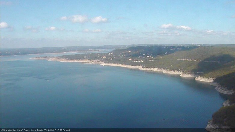 Lake Travis webcam, November 7, 2020 11:00 AM CT