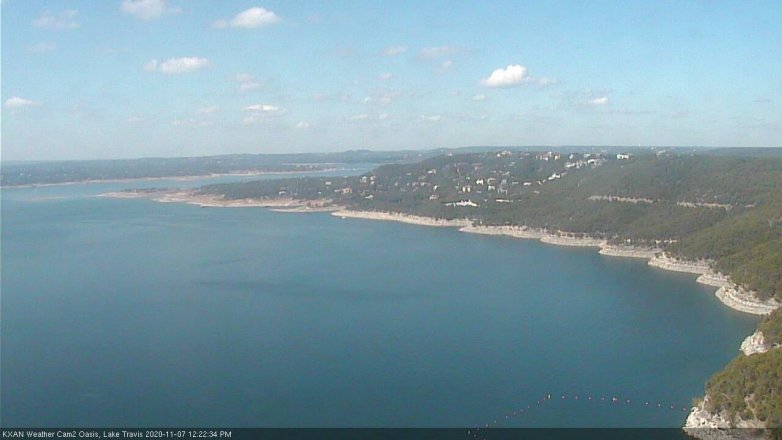 Lake Travis webcam, November 7, 2020 12:25 PM CT