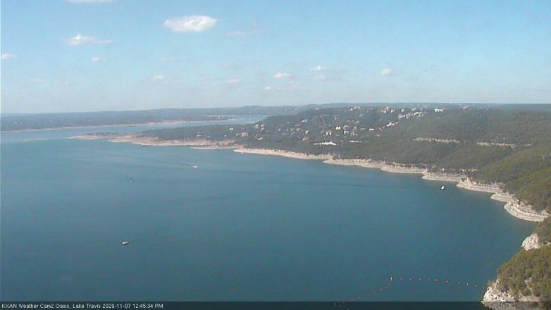 Lake Travis webcam, November 7, 2020 12:45 PM CT
