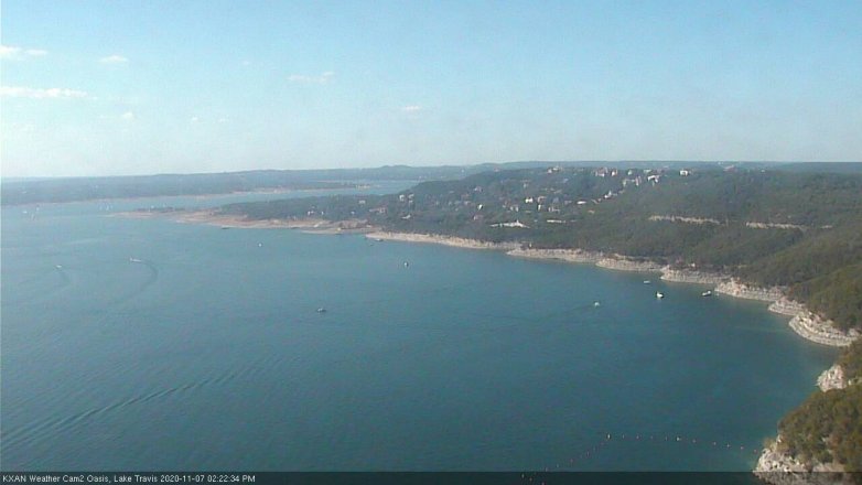 Lake Travis webcam, November 7, 2020 2:25 PM CT