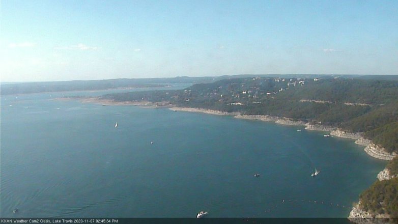 Lake Travis webcam, November 7, 2020 2:45 PM CT