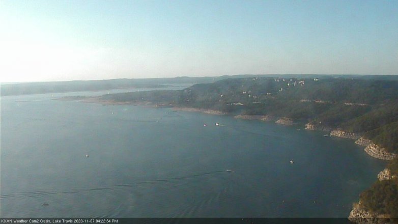Lake Travis webcam, November 7, 2020 4:25 PM CT