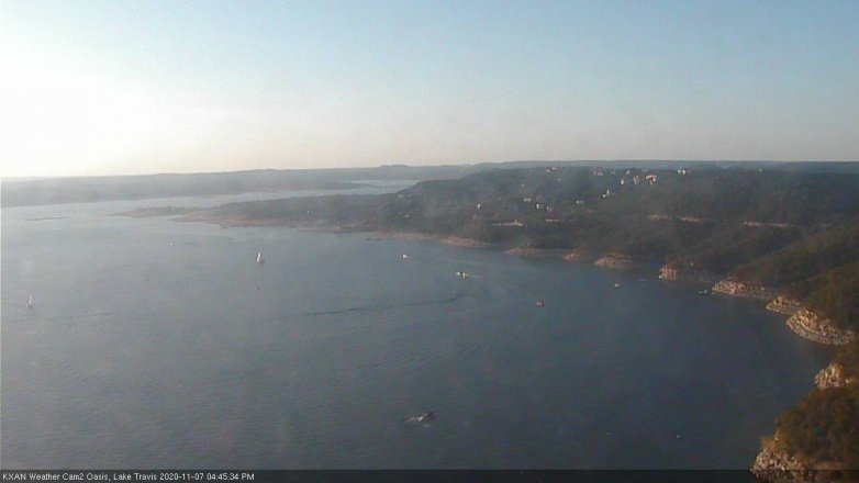 Lake Travis webcam, November 7, 2020 4:45 PM CT