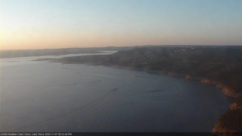 Lake Travis webcam, November 7, 2020 5:25 PM CT
