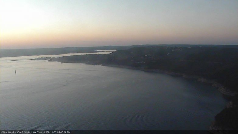Lake Travis webcam, November 7, 2020 5:45 PM CT