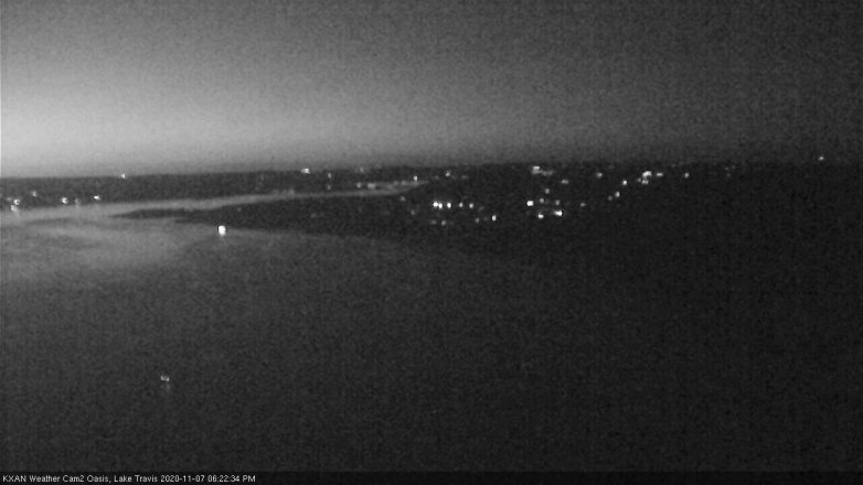 Lake Travis webcam, November 7, 2020 6:25 PM CT