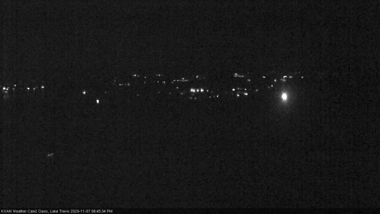 Lake Travis webcam, November 7, 2020 6:45 PM CT