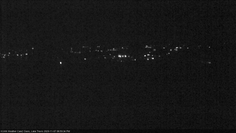 Lake Travis webcam, November 7, 2020 7:00 PM CT