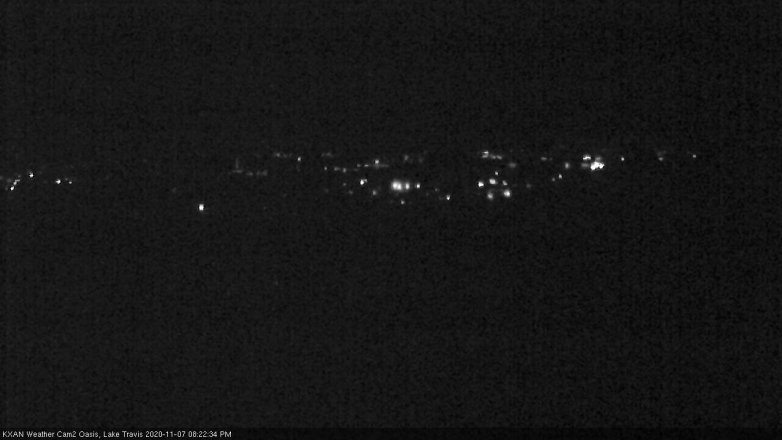 Lake Travis webcam, November 7, 2020 8:25 PM CT