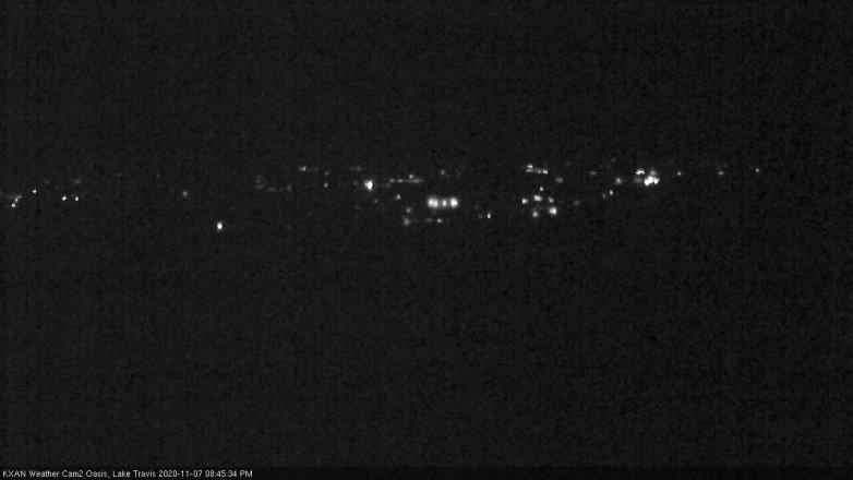 Lake Travis webcam, November 7, 2020 8:45 PM CT