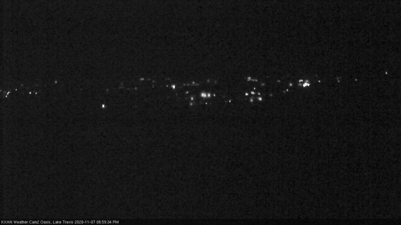 Lake Travis webcam, November 7, 2020 9:00 PM CT