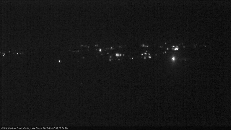 Lake Travis webcam, November 7, 2020 9:25 PM CT