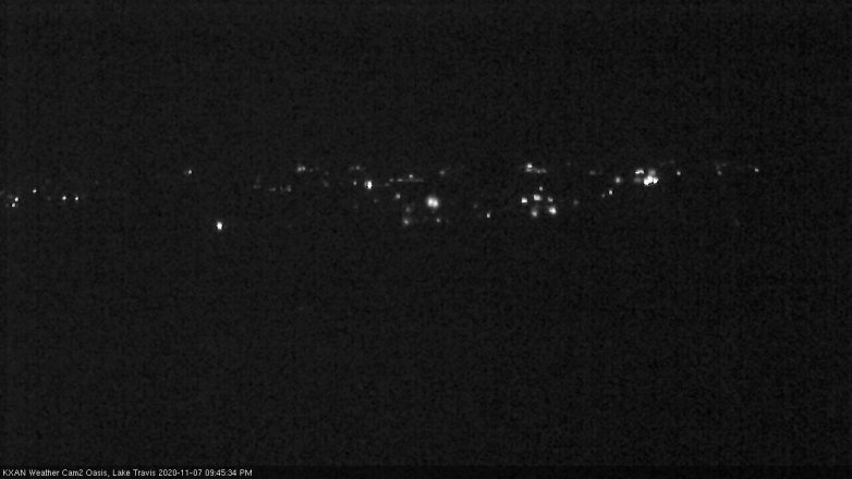 Lake Travis webcam, November 7, 2020 9:45 PM CT