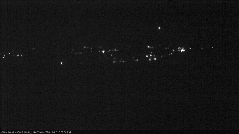 Lake Travis webcam, November 7, 2020 10:25 PM CT