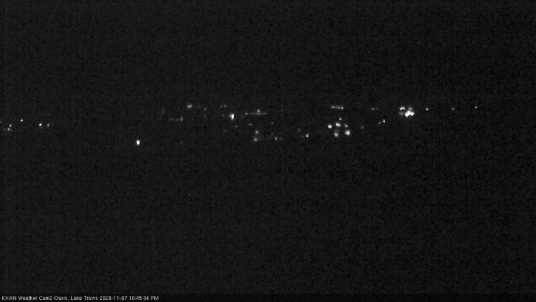 Lake Travis webcam, November 7, 2020 10:45 PM CT