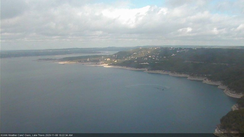 Lake Travis webcam, November 8, 2020 10:25 AM CT