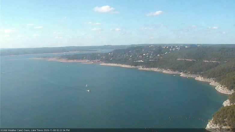 Lake Travis webcam, November 8, 2020 2:25 PM CT