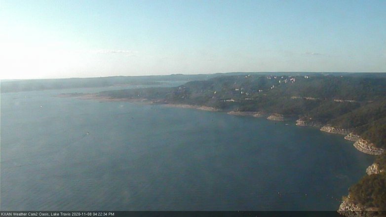 Lake Travis webcam, November 8, 2020 4:25 PM CT
