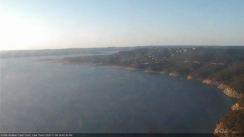 Lake Travis webcam, November 8, 2020 4:45 PM CT
