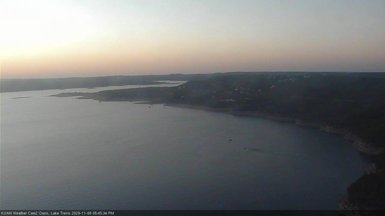 Lake Travis webcam, November 8, 2020 5:45 PM CT