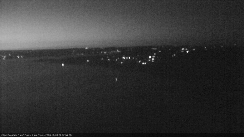 Lake Travis webcam, November 8, 2020 6:25 PM CT