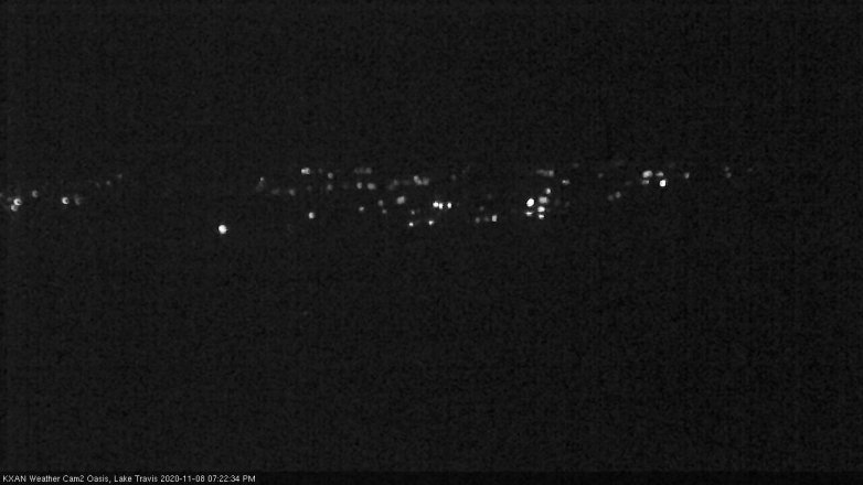 Lake Travis webcam, November 8, 2020 7:25 PM CT