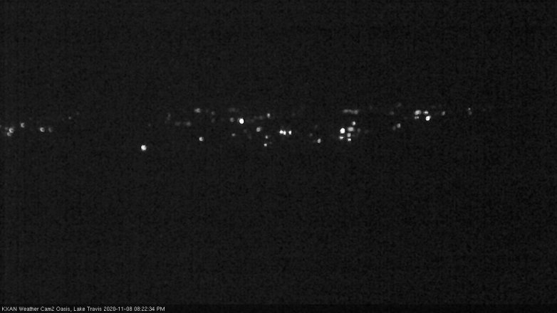 Lake Travis webcam, November 8, 2020 8:25 PM CT