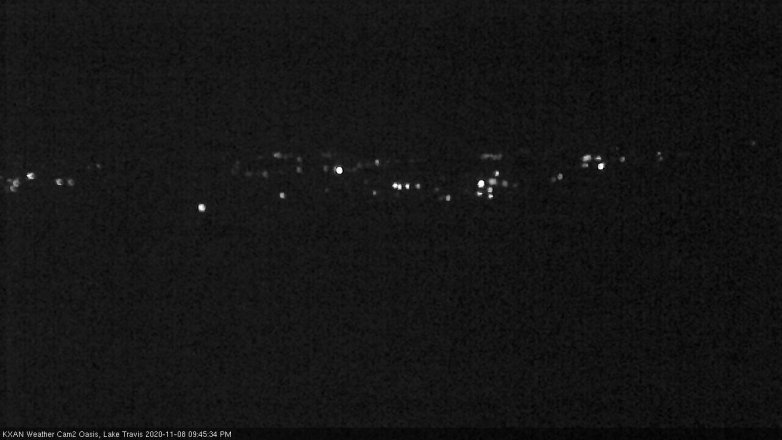 Lake Travis webcam, November 8, 2020 9:45 PM CT