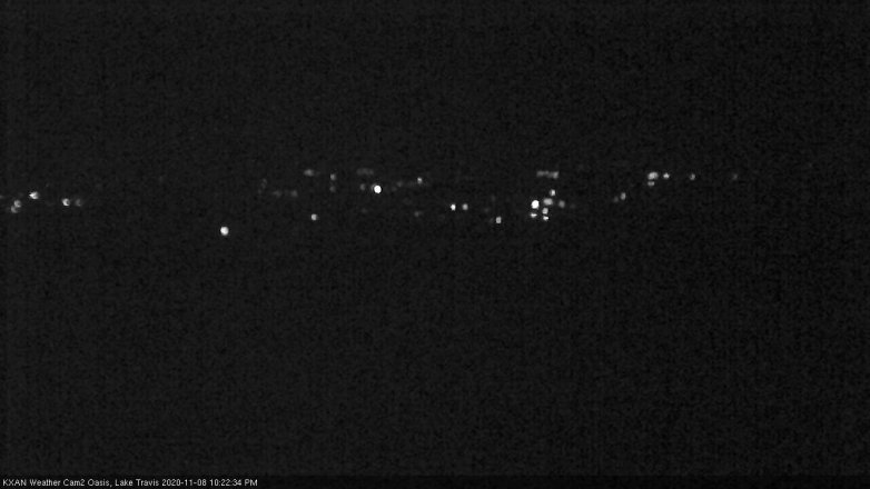 Lake Travis webcam, November 8, 2020 10:25 PM CT