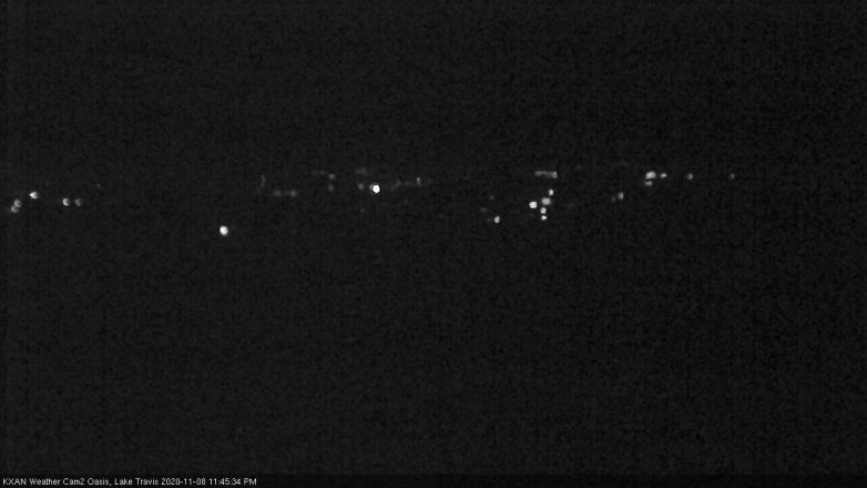 Lake Travis webcam, November 8, 2020 11:45 PM CT
