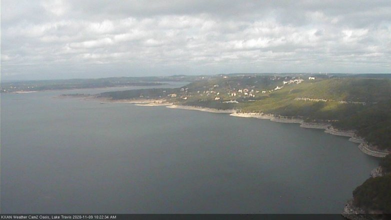 Lake Travis webcam, November 9, 2020 10:25 AM CT